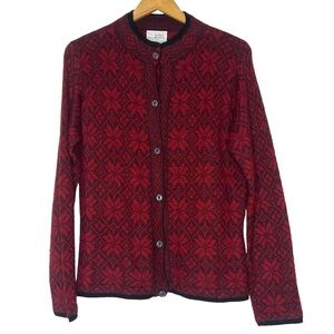 Vintage Alpaca Imports Handmade Knit Cardigan Sweater